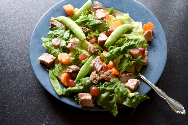 Leftover Rosemary Pork Salad