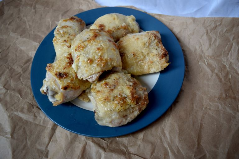Parmesan Garlic Chicken Thighs